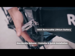 Bicicleta eléctrica plegable con neumáticos gordos